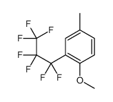 2-(1,1,2,2,3,3,3-heptafluoropropyl)-1-methoxy-4-methylbenzene Structure