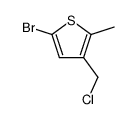 5-bromo-3-chloromethyl-2-methylthiophene Structure