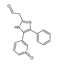 2-[4-(1-oxidopyridin-1-ium-3-yl)-5-phenyl-1H-imidazol-2-yl]acetaldehyde Structure