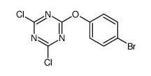 2-(4-bromophenoxy)-4,6-dichloro-1,3,5-triazine Structure