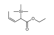 ethyl 2-trimethylsilylpent-3-enoate Structure