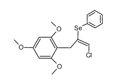 2-((E)-3-Chloro-2-phenylselanyl-allyl)-1,3,5-trimethoxy-benzene Structure