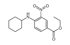 4-(cyclohexylamino)-3-nitro-benzoic acid ethyl ester Structure