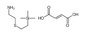 but-2-enedioic acid,2-(2-trimethylsilylethylsulfanyl)ethanamine Structure