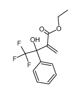 2-(2,2,2-trifluoro-1-hydroxy-1-phenylethyl)acrylic acid ethyl ester Structure