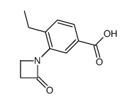 4-ethyl-3-(2-oxoazetidin-1-yl)benzoic acid Structure