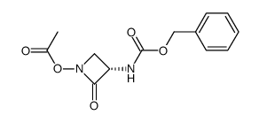 N-acetoxy-3-(Cbz-amino)-2-azetidinone结构式