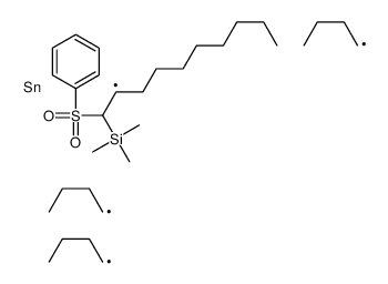 [1-(benzenesulfonyl)-2-tributylstannyldecyl]-trimethylsilane结构式