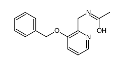 N-[(3-phenylmethoxypyridin-2-yl)methyl]acetamide Structure