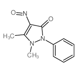 3H-Pyrazol-3-one,1,2-dihydro-1,5-dimethyl-4-nitroso-2-phenyl- Structure