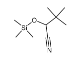 trimethylacetaldehyde cyanohydrin trimethylsilyl ether Structure