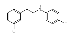 3-[2-(4-FLUORO-PHENYLAMINO)-ETHYL]-PHENOL structure