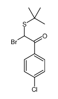 2-bromo-2-tert-butylsulfanyl-1-(4-chlorophenyl)ethanone结构式