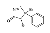 4,5-dibromo-5-phenyl-4H-pyrazol-3-one结构式