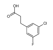 3-(3-Chloro-5-fluorophenyl)propanoic acid structure