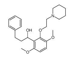 1-[3,6-dimethoxy-2-(2-piperidin-1-ylethoxy)phenyl]-3-phenylpropan-1-ol结构式