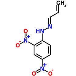 2-Propenal, (2,4-dinitrophenyl)hydrazone (9CI) structure