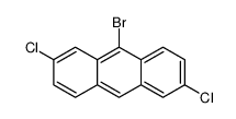 9-bromo-2,6-dichloroanthracene结构式