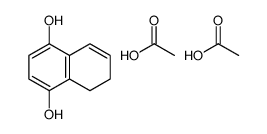acetic acid,5,6-dihydronaphthalene-1,4-diol Structure