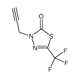 3-prop-2-ynyl-5-(trifluoromethyl)-1,3,4-thiadiazol-2-one结构式