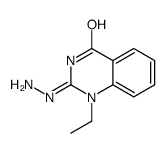 1-ethyl-2-hydrazinylquinazolin-4-one结构式