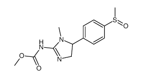 [5-(4-Methanesulfinyl-phenyl)-1-methyl-4,5-dihydro-1H-imidazol-2-yl]-carbamic acid methyl ester结构式