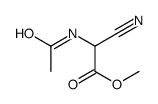 methyl 2-acetamido-2-cyanoacetate结构式
