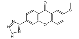 2-methylsulfanyl-6-(2H-tetrazol-5-yl)xanthen-9-one Structure