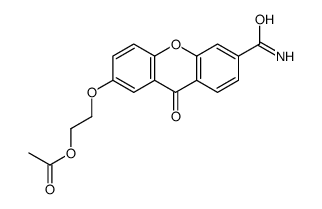 2-(6-carbamoyl-9-oxoxanthen-2-yl)oxyethyl acetate结构式