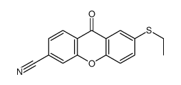 7-ethylsulfanyl-9-oxoxanthene-3-carbonitrile Structure