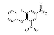 1-iodo-3,5-dinitro-2-phenoxybenzene结构式