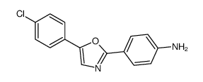 4-[5-(4-chlorophenyl)-1,3-oxazol-2-yl]aniline Structure