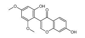 7-hydroxy-3-(2-hydroxy-4,6-dimethoxyphenyl)chromen-4-one Structure