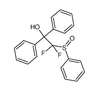 2,2-difluoro-1,1-diphenyl-2-(phenylsulfinyl)ethanol结构式