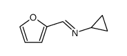 cyclopropyl-furfurylidene-amine Structure