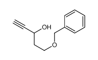 5-phenylmethoxypent-1-yn-3-ol结构式