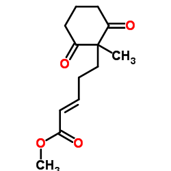 Methyl (2E)-5-(1-methyl-2,6-dioxocyclohexyl)-2-pentenoate结构式