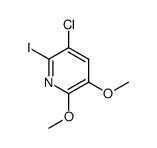 3-chloro-2-iodo-5,6-dimethoxypyridine结构式