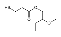 2-methoxybutyl 3-sulfanylpropanoate Structure