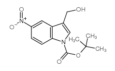 1-BOC-3-HYDROXYMETHYL-5-NITROINDOLE structure