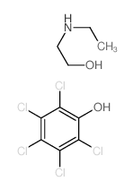 2-ethylaminoethanol; 2,3,4,5,6-pentachlorophenol结构式