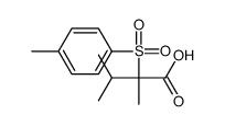 2,3-dimethyl-2-(4-methylphenyl)sulfonylbutanoic acid Structure