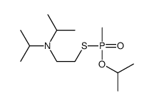 N-[2-[methyl(propan-2-yloxy)phosphoryl]sulfanylethyl]-N-propan-2-ylpropan-2-amine Structure