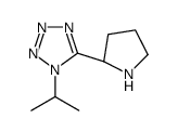 1-propan-2-yl-5-[(2R)-pyrrolidin-2-yl]tetrazole结构式