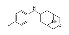 N-(4-fluorophenyl)-3-oxa-9-azabicyclo[3.3.1]nonan-7-amine结构式