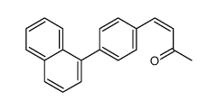 4-(4-naphthalen-1-ylphenyl)but-3-en-2-one结构式