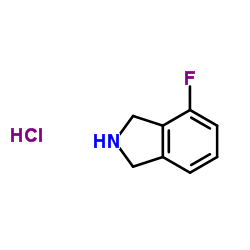 4-氟异吲哚啉盐酸盐结构式