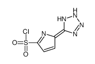 5-(1,2-dihydrotetrazol-5-ylidene)pyrrole-2-sulfonyl chloride结构式