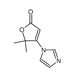 1-(2-oxo-5,5-dimethyl-2,5-dihydro-4-furyl)imidazole结构式