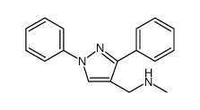 1H-Pyrazole-4-methanamine, N-methyl-1,3-diphenyl Structure
